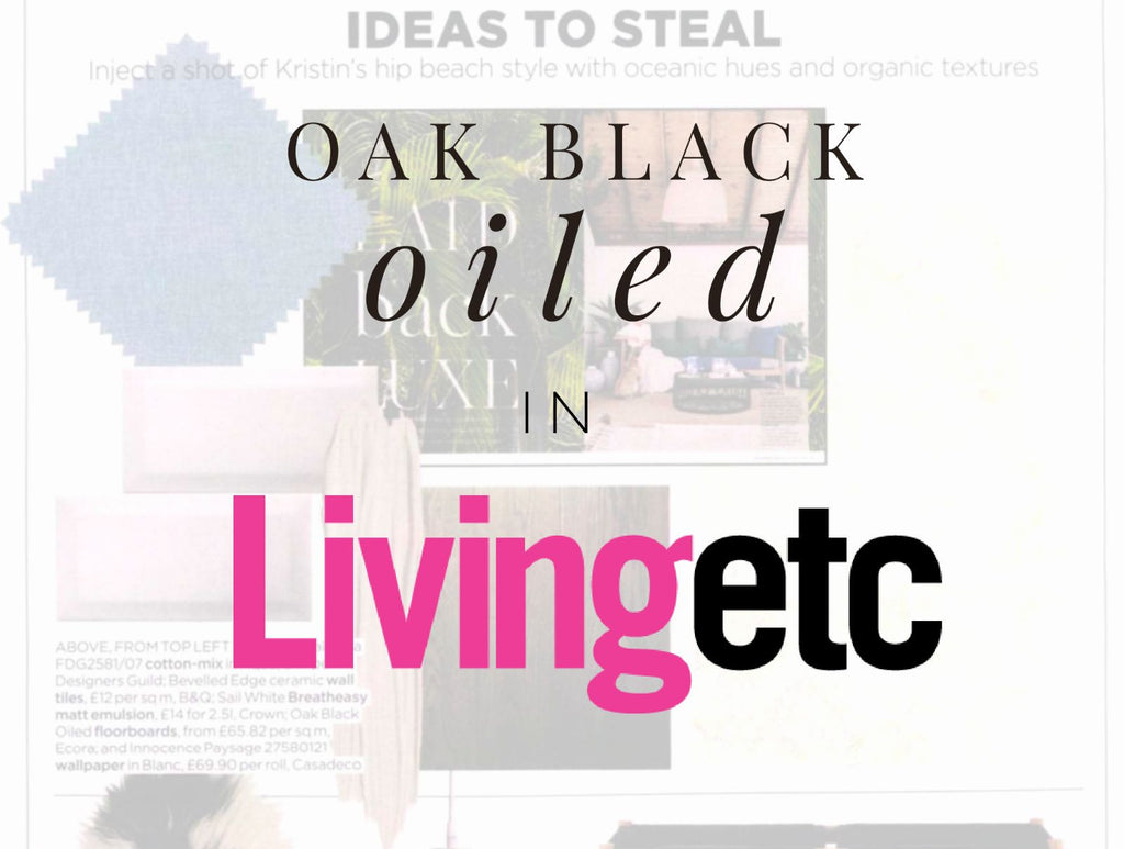 Oak Black Oiled in Living Etc.